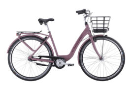 Crescent tove Bordeaux med korg