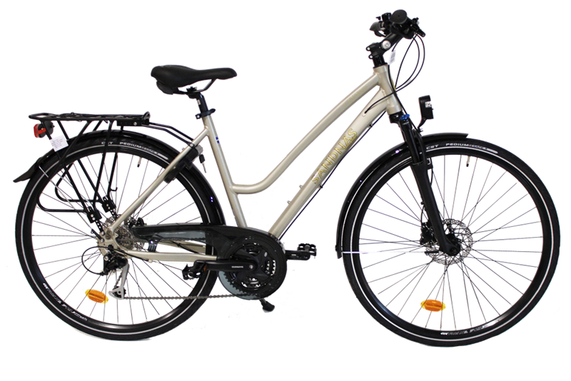 sandnas Cannes 2023 dam cykel med fjadrande framgaffel