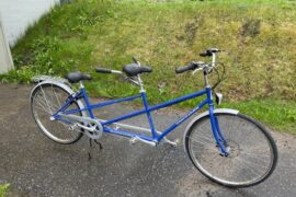 monark tandem blå 3 vxl