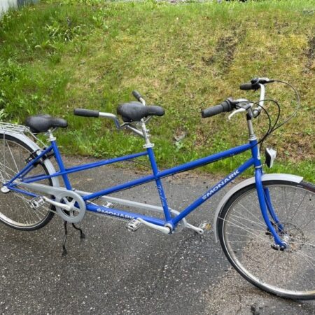 monark tandem blå 3 vxl