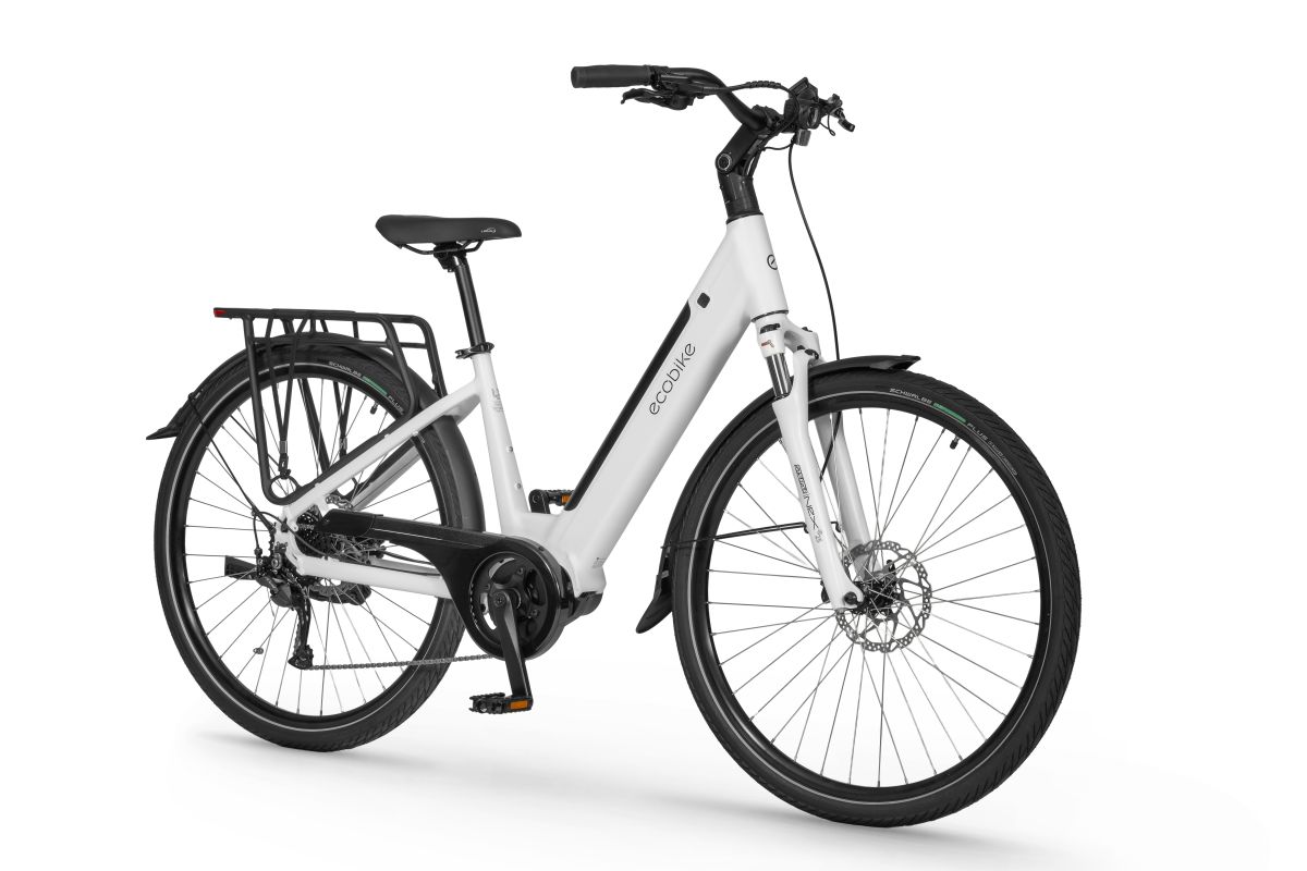 Ecobike LX 100 Elcykel vit sida